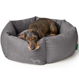 Hunter Ortopedisk Hundsäng med High Edges Design Merida Grey